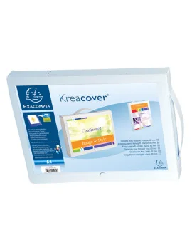 Cartella Personalizzabile con Maniglia Kreacover Exacompta - 5925E (Bianco)