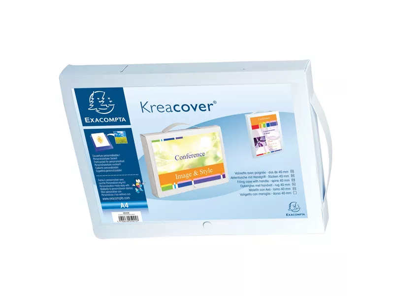 Cartella Personalizzabile con Maniglia Kreacover Exacompta - 5925E (Bianco)