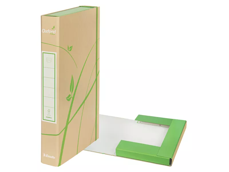 Cartella Portaprogetti con Elastico Oxford Green Esselte - Dorso 4 - 22x30 cm - 397850503 (Avana Conf. 12)