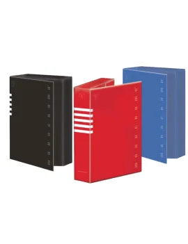 Cartella Portaprogetti con Elastico Monocromo Pigna - Dorso 7 - 24x34 cm - 0210824D7 (Assortiti Conf. 3)