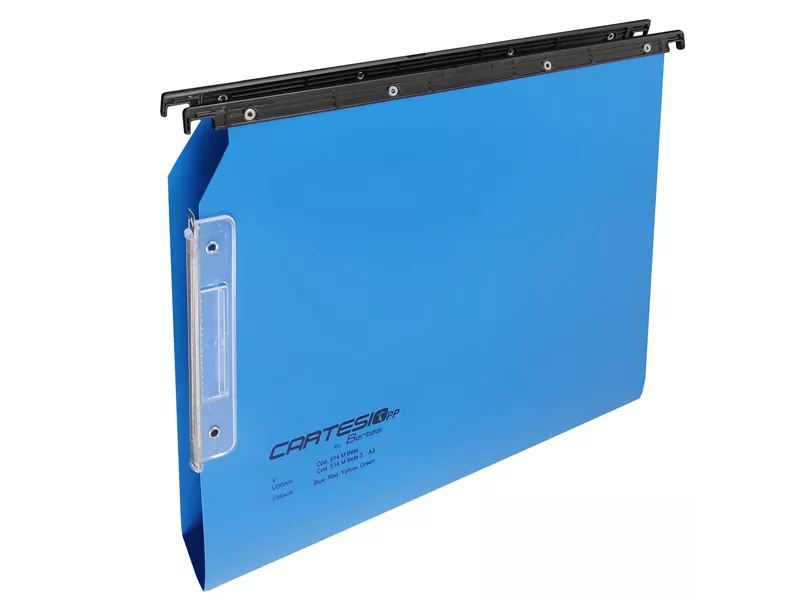 Cartelle Sospese in PPL Cartesio Bertesi - Armadio - Interasse 33 cm - U - 514M BETA 3-A3 (Blu Conf. 25)
