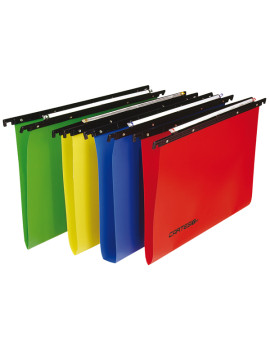 Cartelle Sospese in PPL Cartesio Bertesi - Cassetto - 33 cm - V - 500/330-A7 (Assortiti Conf. 10)
