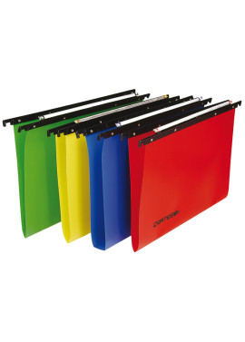Cartelle Sospese in PPL Cartesio Bertesi - Cassetto - 39 cm - V - 500/395-A7 (Assortiti Conf. 25)
