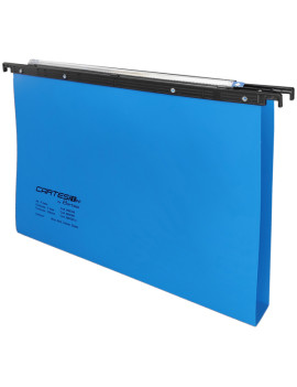 Cartelle Sospese in PPL Cartesio Bertesi - Cassetto - Interasse 39 cm - U - 500/395 3-A3 (Blu Conf. 25)