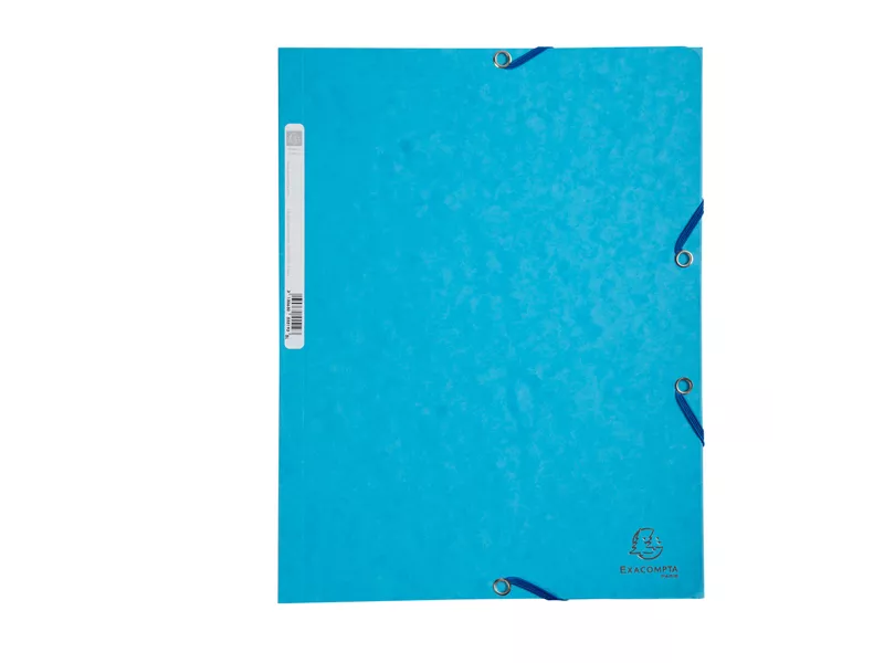 Cartellina 3 Lembi con Elastico in Cartoncino Lustrè Exacompta - 24x32 cm - 400 g - 55519E (Turchese Conf. 25) Cartellina 3 Lembi con Elastico in Cartoncino Lustrè Exacompta - 24x32 cm - 400 g - 55519E (Turchese Conf. 25)