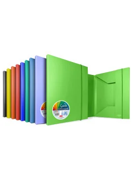 Cartellina 3 Lembi con Elastico Cartiere del Garda - Dorso 2 - 26,2x35 cm - P0002090 (Assortiti Conf. 12)