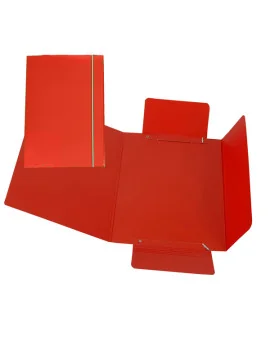 Cartellina 3 Lembi con Elastico Cartiere del Garda - 17x25 cm - CG0040LBXXXAE02 (Rosso Conf. 10)