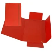 Cartellina 3 Lembi con Elastico Cartiere del Garda - 17x25 cm - CG0040LBXXXAE02 (Rosso Conf. 10)
