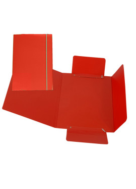 Cartellina 3 Lembi con Elastico Cartiere del Garda - 17x25 cm - CG0040LBXXXAE02 (Rosso Conf. 10)