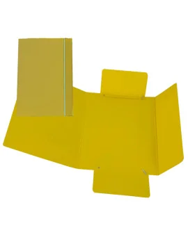 Cartellina 3 Lembi con Elastico Cartiere del Garda - 17x25 cm - CG0040LBXXXAE04 (Giallo Conf. 10)