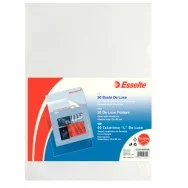Cartellina a L Copy Safe Esselte - 22x30 cm - Deluxe PPL - 395084000 (Trasparente Antiriflesso Conf. 50)