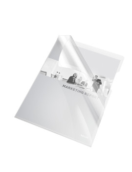Cartellina a L Crystal Esselte - A4 - PVC - 554300 (Trasparente Conf. 25)