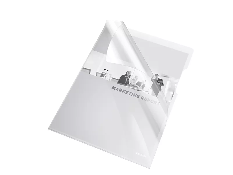 Cartellina a L Crystal Esselte - A4 - PVC - 554300 (Trasparente Conf. 25)