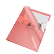 Cartellina a L Crystal Esselte - A4 - PVC - 554330 (Rosso Rubino Conf. 25)