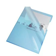 Cartellina a L Crystal Esselte - A4 - PVC - 554350 (Blu Zaffiro Conf. 25)