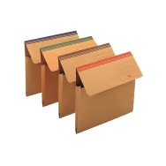 Cartellina in Cartoncino Dixie Mec King Mec - Soffietti Laterali - 33,7x26,2 cm - 225 g - 29955 (Avana Conf. 20)