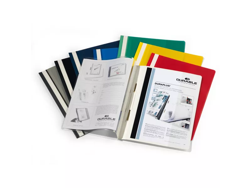 Cartellina in PPL ad Aghi Duraplus Durable - A4 - Personalizzabile - 2579-02 (Bianco Conf. 25)