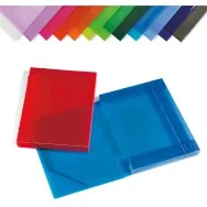 Cartellina in PPL con Elastico - Dorso 3 - 35,5x26,5 cm - 2525-ASS (Assortiti Conf. 12)