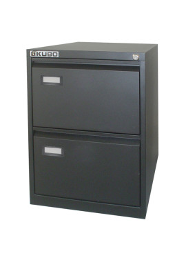 Classificatore per Cartelle Sospese Bertesi - 2 Cassetti - 70 cm - 4102 (Nero)
