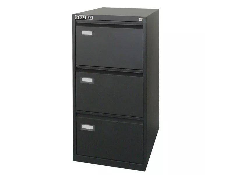 Classificatore per Cartelle Sospese Bertesi - 3 Cassetti - 101 cm - 4103 (Nero)