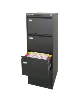 Classificatore per Cartelle Sospese Bertesi - 4 Cassetti - 132 cm - 4104 (Nero)