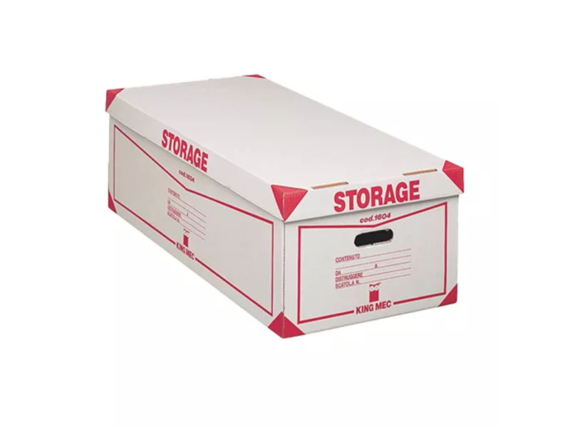 Contenitore Storage King Mec - 41x27x78 cm - 00160400 (Bianco Conf. 8)