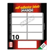 Etichette Adesive Markin - A4 - 56x26 mm - X11040 (Bianco Conf. 10)