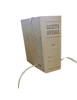 Faldoni Rivestiti in Carta Litografata Brefiocart - per Gazzetta Ufficiale - Dorso 10 - 25x35 cm - 0202207 (Paglia Conf. 25)