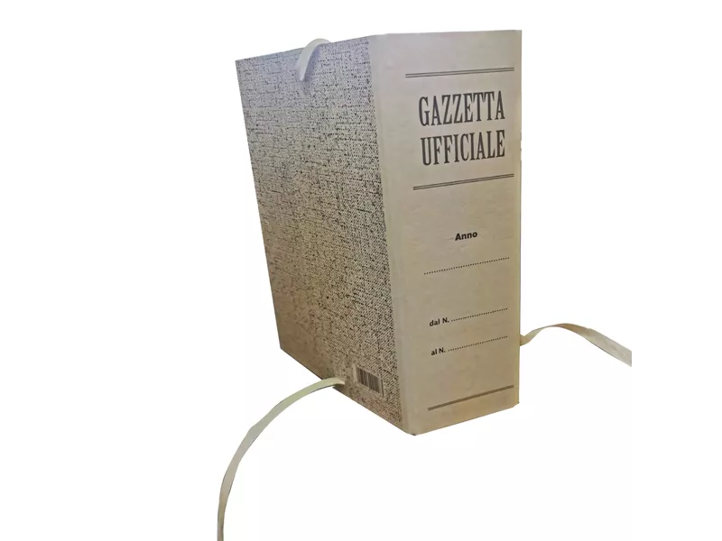 Faldoni Rivestiti in Carta Litografata Brefiocart - per Gazzetta Ufficiale - Dorso 10 - 25x35 cm - 0202207 (Paglia Conf. 25)