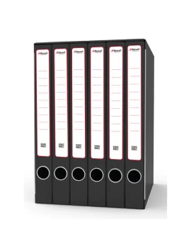 Gruppi di Classificatori ad Alette Rexel - Sestetto - 23,5x35x25 cm - 3,3 cm - GKM6300 (Nero)