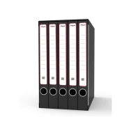 Gruppi di Classificatori ad Anelli Rexel - Quintetto - 23,5x35x25 cm - 2-4 cm - GKM5200 (Nero)