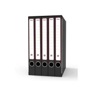 Gruppi di Classificatori ad Anelli Rexel - Sestetto - 23,5x35x26 cm - 2-3,3 cm - GKM6200 (Nero)