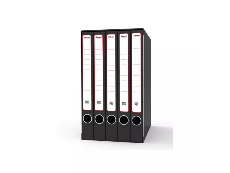 Gruppi di Classificatori ad Anelli Rexel - Sestetto - 23,5x35x26 cm - 2-3,3 cm - GKM6200 (Nero)