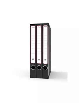 Gruppi di Classificatori ad Anelli Rexel - Terzetto - 14x35x25 cm - 4 cm - GKM3200 (Nero)