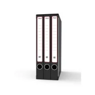 Gruppi di Classificatori ad Anelli Rexel - Terzetto - 14x35x25 cm - 4 cm - GKM3200 (Nero)