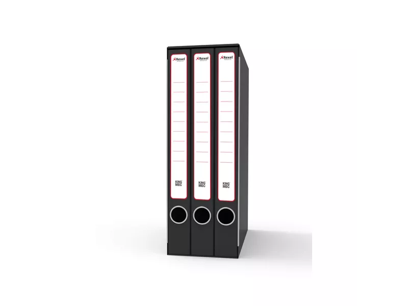 Gruppi di Classificatori ad Anelli Rexel - Terzetto - 14x35x25 cm - 4 cm - GKM3200 (Nero)