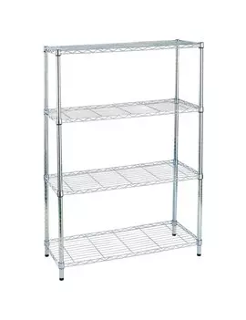 Libreria Cromata Archimede Serena Group - 90x35x137 cm - AC1436-4 (Cromato)