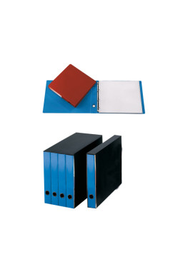 Portatabulati ad Anelli con Custodia Cartiere del Garda - 31,5x29 cm - Dorso 50 mm - CG2101FEOXAAN06 (Azzurro Conf. 10)