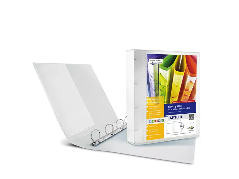 Raccoglitore Personalizzabile Myto TI Sei Rota - A4 - 4 Anelli a D 30 mm - 36913000 (Neutro)