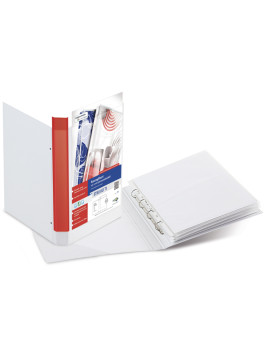 Raccoglitore Personalizzabile Stelvio TI Sei Rota - A3 - 4 Anelli a D 25 mm - 36255001 (Bianco)