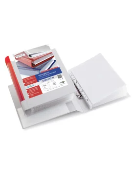 Raccoglitore Personalizzabile Stelvio TI Sei Rota - A4 - 2 Anelli a D 50 mm - 35504601 (Bianco)