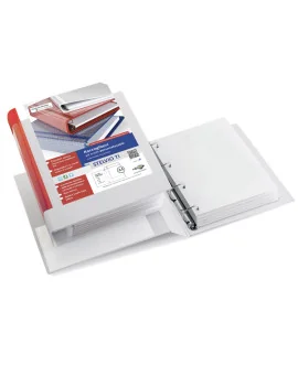 Raccoglitore Personalizzabile Stelvio TI Sei Rota - A4 - 4 Anelli a D 25 mm - 36254601 (Bianco)