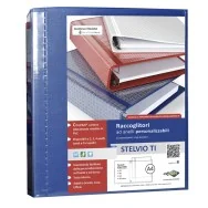 Raccoglitore Personalizzabile Stelvio TI Sei Rota - A4 - 4 Anelli a D 25 mm - 36254637 (Blu)