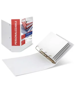 Raccoglitore Personalizzabile Stelvio TI Sei Rota - A4 - 4 Anelli a Q 100 mm - 36994601 (Bianco)