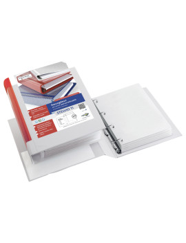 Raccoglitore Personalizzabile Stelvio TI Sei Rota - A4 - 4 Anelli a Q 80 mm - 36804101 (Bianco)