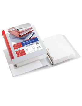 Raccoglitore Personalizzabile Stelvio TI Sei Rota - A5 - 3 Anelli a D 30 mm - 36305401 (Bianco)