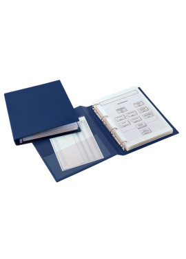 Raccoglitore San Remo 2000 Sei Rota - 35x50 cm - 4 Anelli a D 25 mm - Dorso 4,5 - 34355007 (Blu)