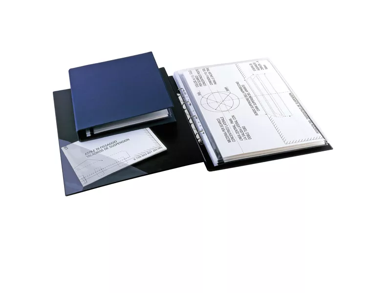 Raccoglitore Sanremo 2000 Sei Rota - A3 - 4 Anelli a D 40 mm - Dorso 6 cm - 34508607 (Blu)