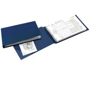 Raccoglitore Sanremo 2000 Sei Rota - A3 Orizzontale - 4 Anelli a D 40 mm - Dorso 6 cm - 34423107 (Blu)