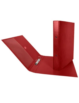 Raccoglitore Stelvio Sei Rota - A4 - 2 Anelli Tondi 25 mm - Dorso 3 cm - 35254212 (Rosso)